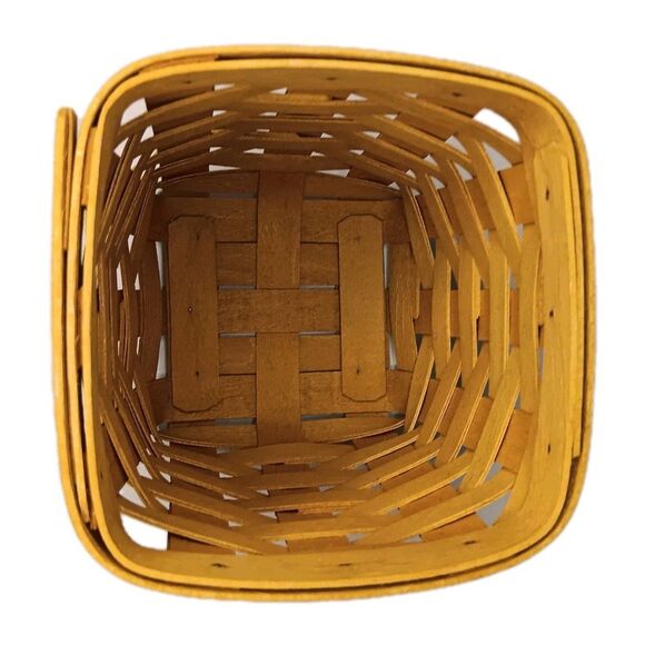 Vintage Longaberger 1999 Small Spoon Holder Handwoven Basket 6" X 5" Excellent - Picture 4 of 8